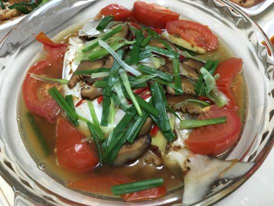 steamed pomfret