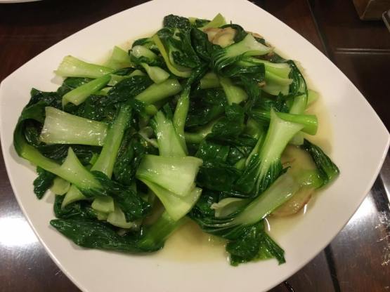 stir fried shanghai greens