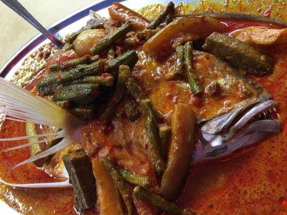 thai style fish head curry