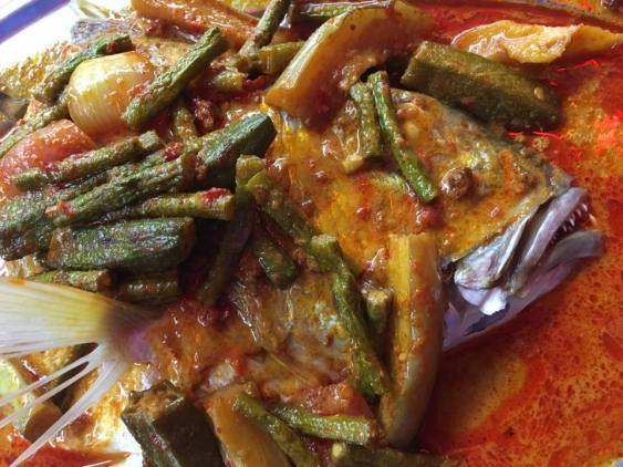 thai style fish head curry