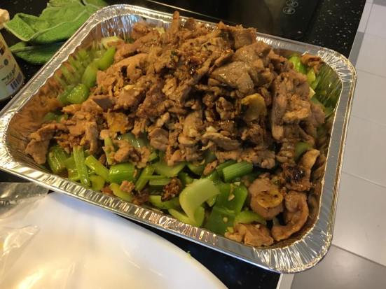 vietnamese chargrilled pork collar & celery with salted fish