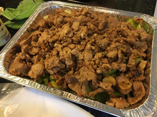 vietnamese chargrilled pork collar & celery with salted fish