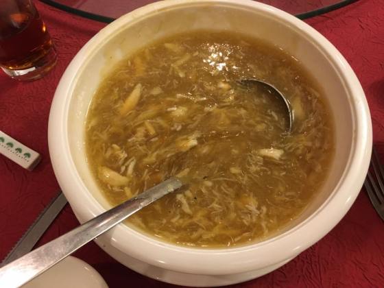 #2 crabmeat sharksfin soup - average