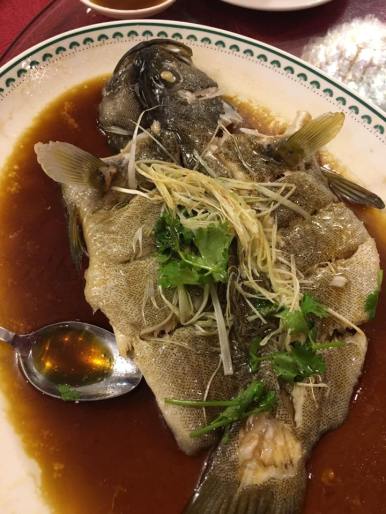 #3 steamed garoupa - sauce excellent fish a bit over