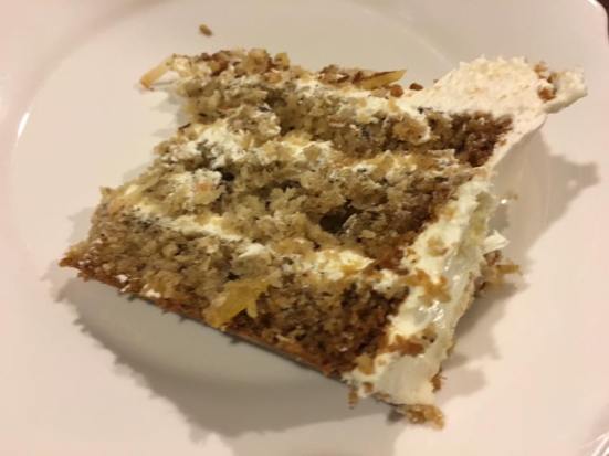 daughter bought carrot cake from cake spade