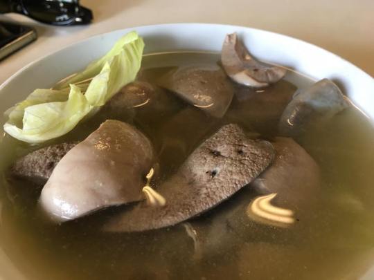 liver, kidney, small intestines