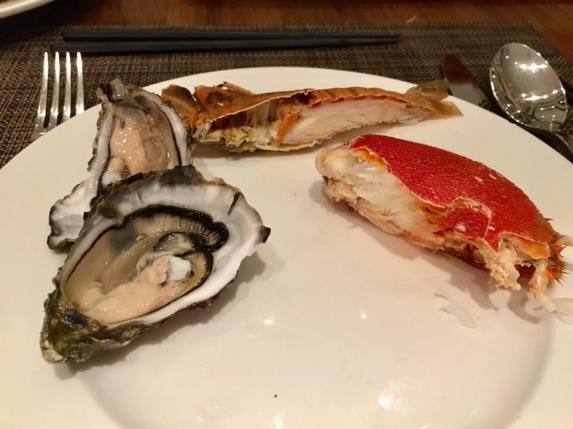 oyster, crayfish, spanner crab