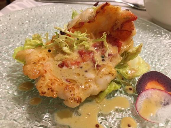 panfried lobster steak