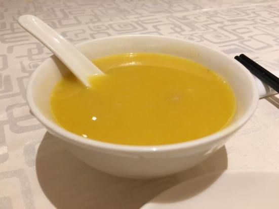 pumpkin soup - one of many excellent lie tong 例汤 (S$16)
