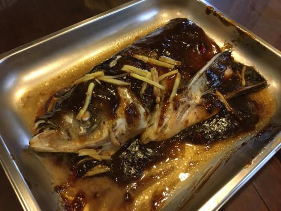 spicy black bean sauce song fish head 豆豉松鱼头