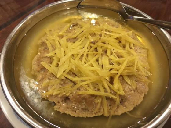 steamed salted fish minced pork 咸鱼饼