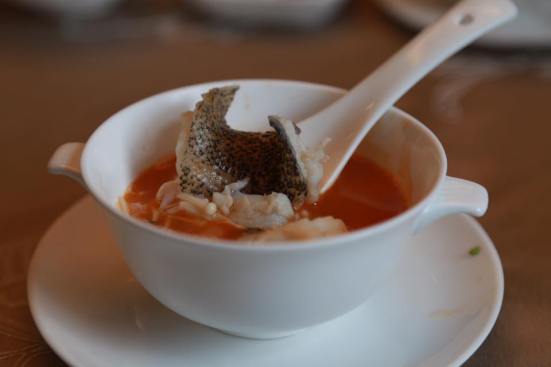 tiger garoupa poached in lobsyer broth