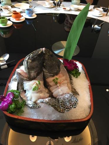 tiger garoupa poached in lobster brot