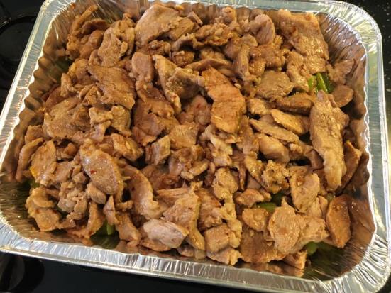 vietnamese chargrilled pork collar & celery with salted fish