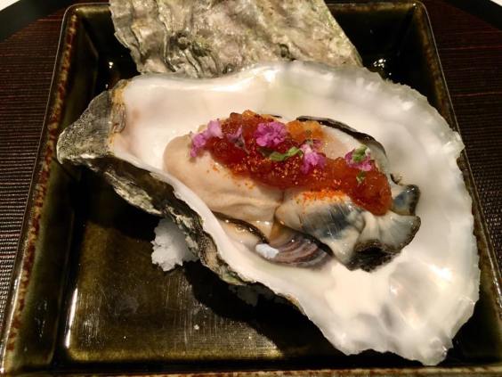 canadian oyster with ponzu jelly