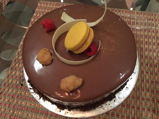 chocolate truffle cake from amara hotel