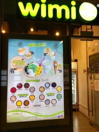 wimi coconut ice cream dessert