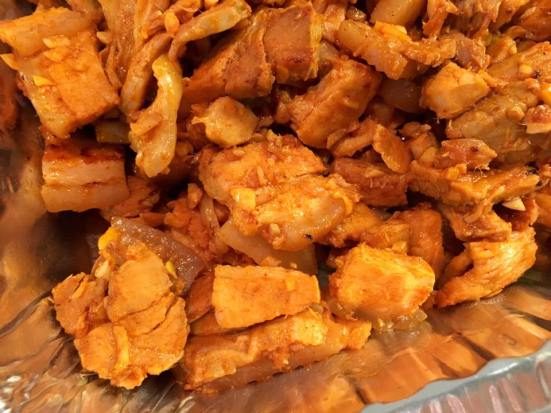 korean grilled belly pork with gochujang