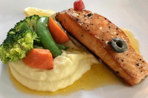 pan-seared salmon