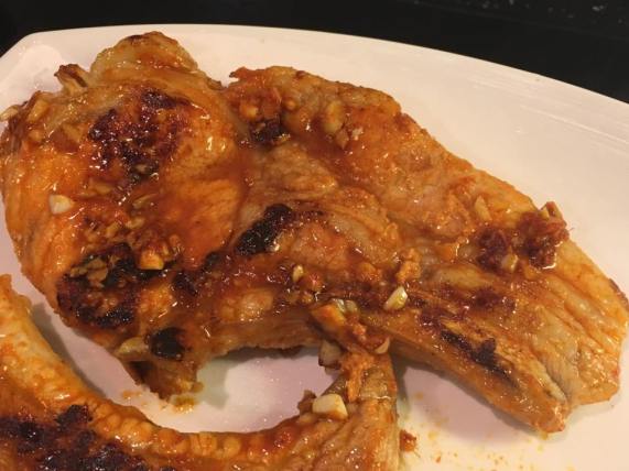 pan-fried pork steak with gochujang