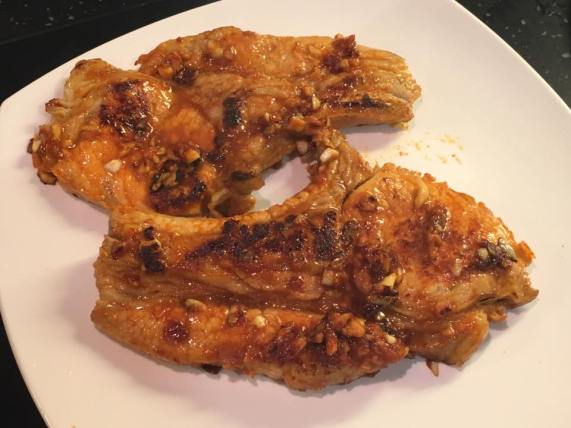 pan-fried pork steak with gochujang