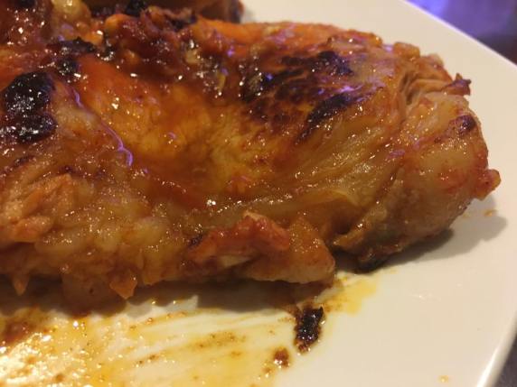 pan-fried pork steak with gochujang