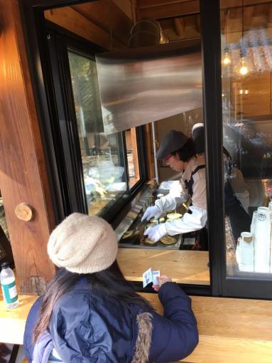 red bean fried pastry stall nami Island 남이선 南怡岛