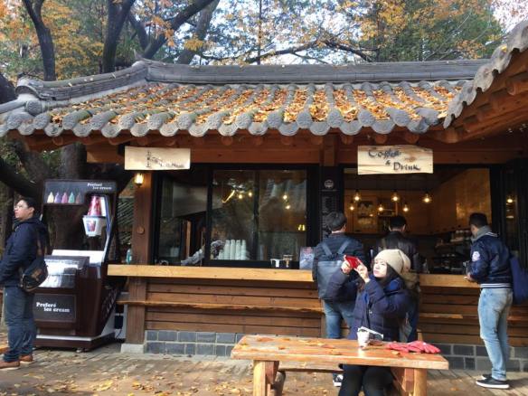 red bean fried pastry stall, nami Island 남이선 南怡岛