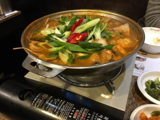 spicy monk fish hotpot