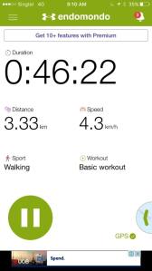 3.33km from greenleaf view to bukit timah hill visitors centre in 46mins