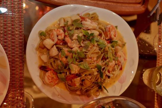 #6 creamy white wine fettuccine