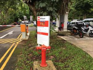 carpark was full as expected