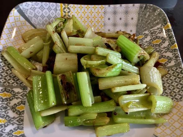 celery withe salted fish