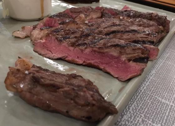 grilled grass fed ribeye