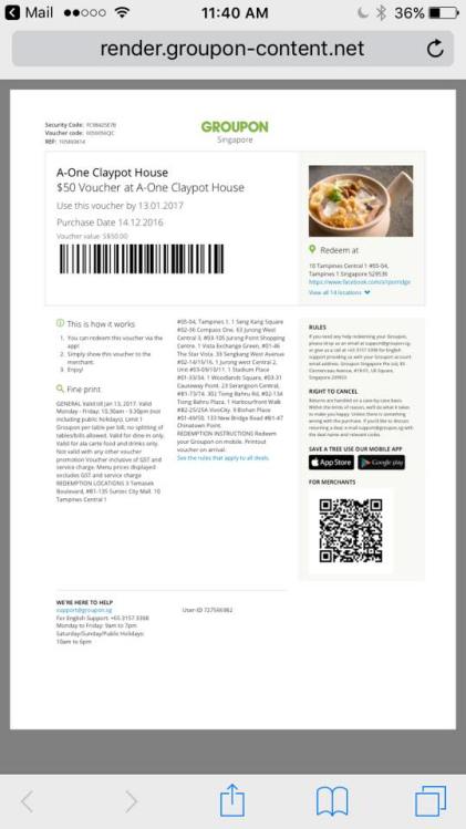 groupon S$26 for S$50 voucher