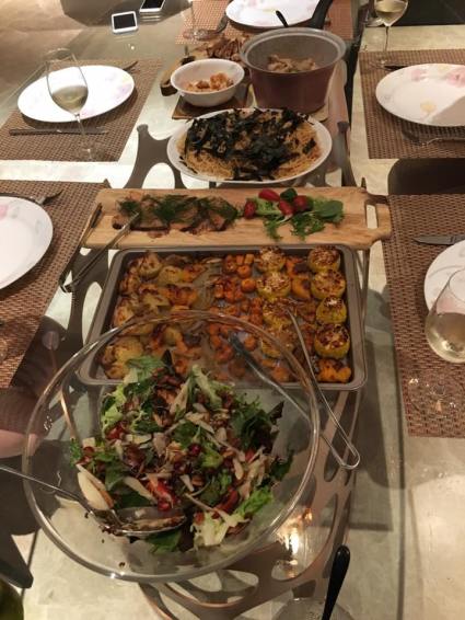 our christmas eve homecooked dishes