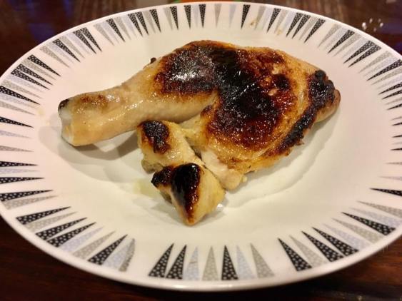 pan roasted "sous vide" brined chicken thigh