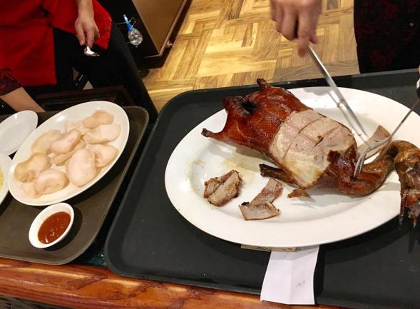 1/2 peking duck S$26 free second eat