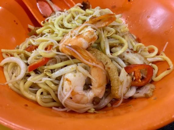 S$3 prawn noodles dry
