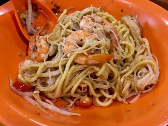 S$3 prawn noodles dry