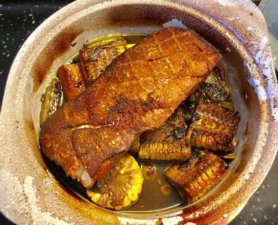 slow roasted belly pork