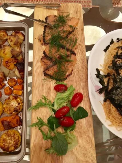 smoked salmon + helper's homegrown dill