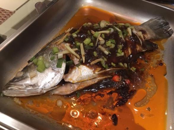steamed spicy bean sauce seabass
