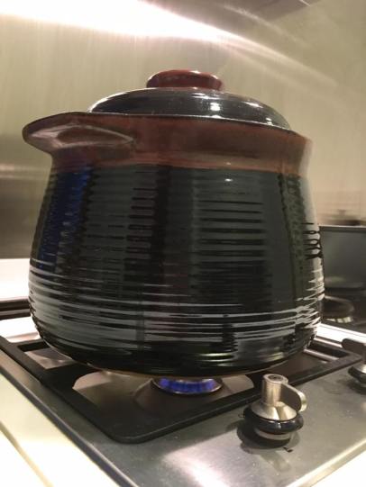 claypot rice - using a new claypot