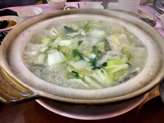 claypot pomfret soup - S$73