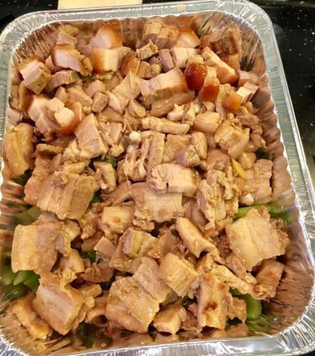 gentle braised pork belly 回锅肉with celery