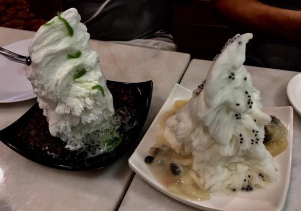 ice shavings-cendol & soursop