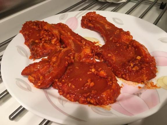 marinated pork chop