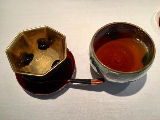 #8 kuromame - black beans, with yuzu jelly