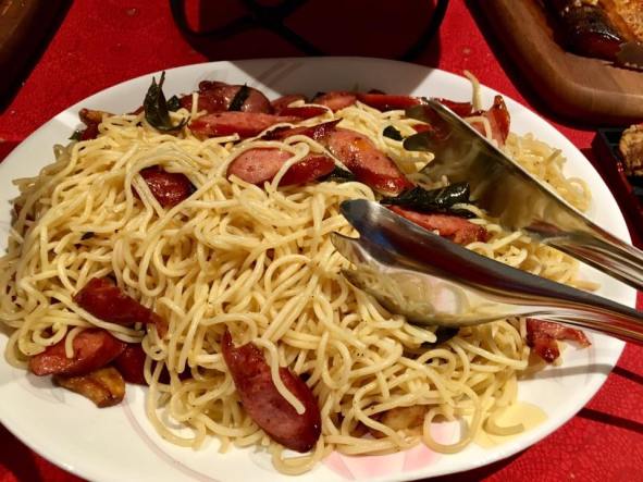 helper's cheese sausage pasta